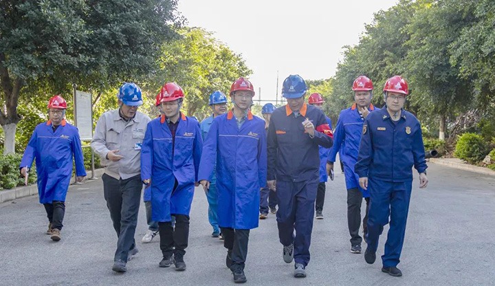 开远市委副书记、、、市长解凌云一行到解化化工分公司开展化工清静专项检查
