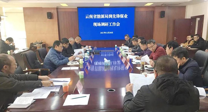 云南省能源局党组成员、、副局长张春红一行到先锋煤业公司调研指导