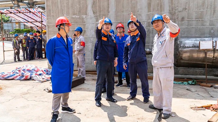 云煤（鸿运国际）集团调研组一行到解化化工公司调研指导事情