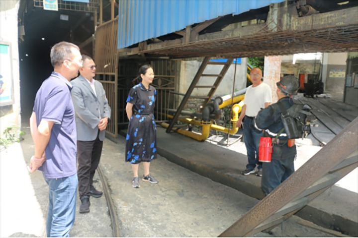 【主题教育】云煤（鸿运国际）集团党委委员、、、财务总监莫晓丹一行到天井煤矿开展主题教育调研