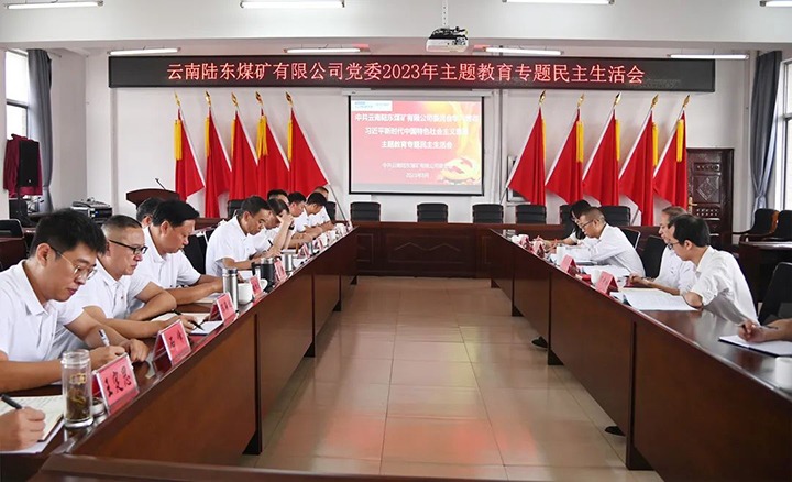 【主题教育】云煤（鸿运国际）集团党委委员、纪委书记翁立志到陆东煤矿公司指导主题教育专题民主生涯会
