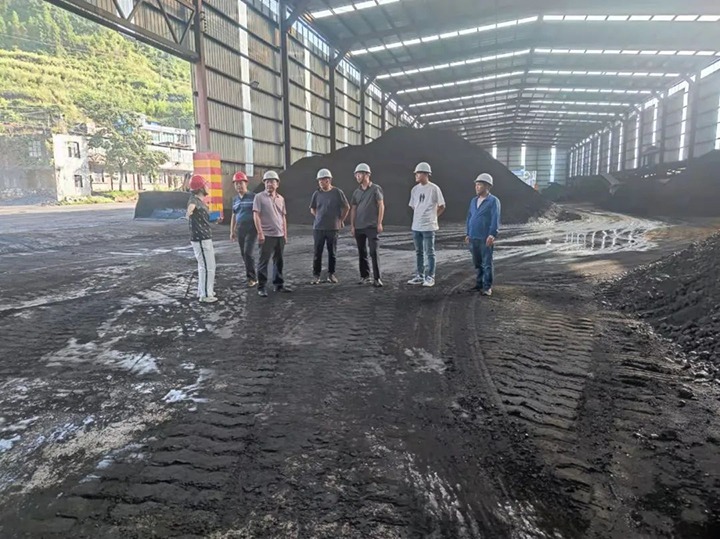 【下层调研】云煤（鸿运国际）集团、、、湘闽缘公司调研组到羊场煤矿开展调研