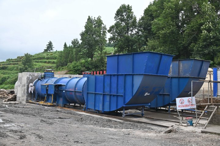 陆东煤矿新风井主透风机乐成试运行