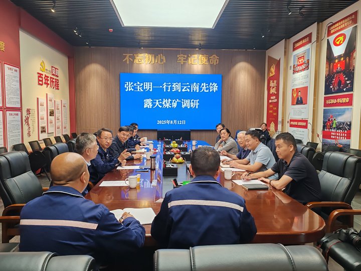 原煤炭部常务副部长、、、国家清静生产治理局局长、、、天下政协常委张宝明到云煤集团调研座谈